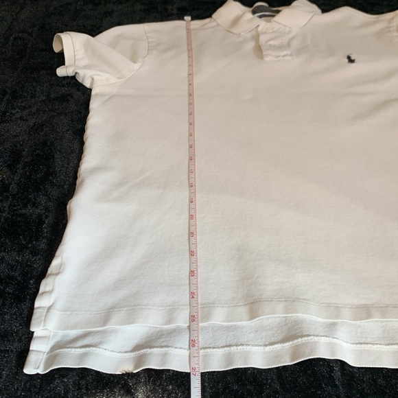 Polo Ralph Lauren Mens Custom Fit Mesh Polo Shirt in White Size Large - Picture 9 of 10